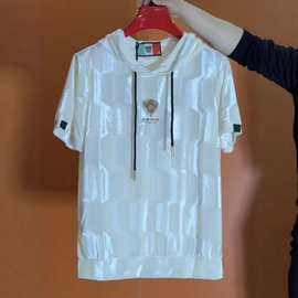 欧货轻奢连帽卫衣男士夏季新款时尚百搭上衣痞帅男休闲带帽打底衫