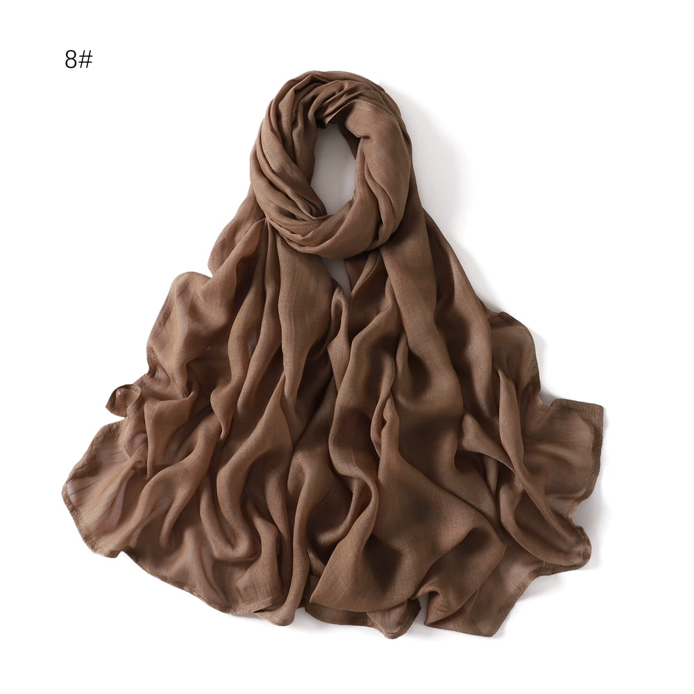 Хорошее ощущение пар rayon однотонный широкий край х/б хлопок лен однотонная малазийская хлопковая длинная косынка головной убор хиджаба