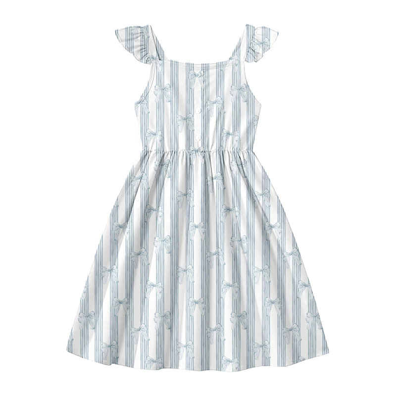 Детское платье с принтом, летнее, креативное, на заказ, из бутика внешней торговли.