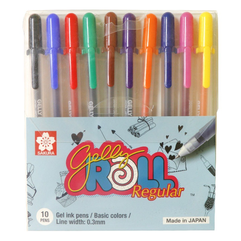 Japanese cherry blossom highlight pen single wave drying pen pearlescent fluorescent gold silver white marker fine head Hook pen