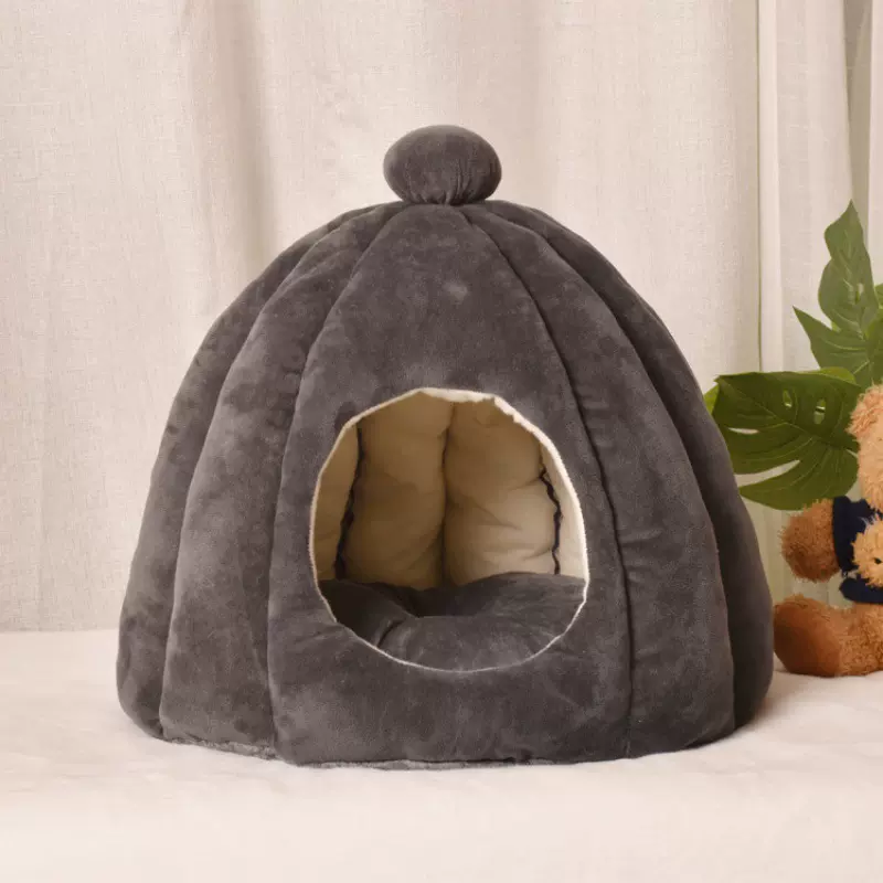 猫咪屋舍用品猫窝半封闭式冬季保暖可拆洗宠物窝狗床猫垫子睡觉用