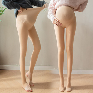 Real shot Tmall quality 300g medium thick velvet maternity water light pantyhose autumn and winter anti-snagging realistic light leg bottoming socks