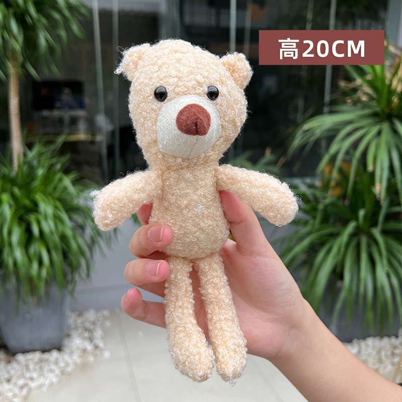 Internet Celebrity Teddy Bear Bag Pendant Clothing Accessories Doll Keychain Pendant Plush Toy Bear Wholesale