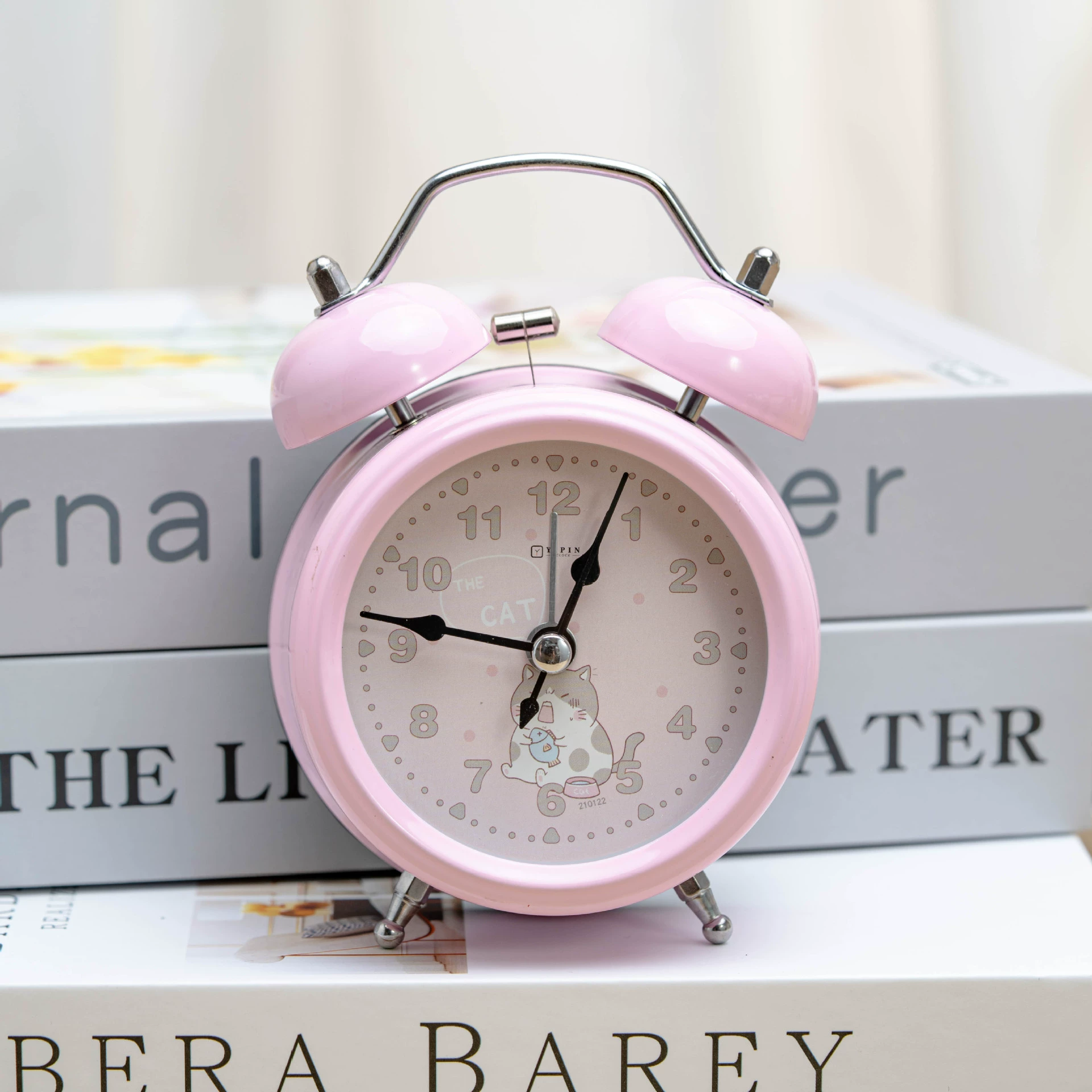 Прямая поставка с фабрики 3-дюймовые модные часы Студенческий домашний умный будильник Прикроватный Настольный металлический орнамент Маленький будильник