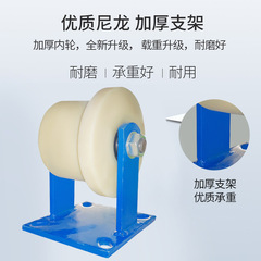 Mi wants to cast nylon rail wheel car single-sided T-type insulated train pulley railway track special groove wheel industry