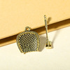 Brass copper dustpan, retro keychain, wholesale