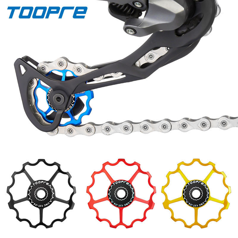 Toopre Bicycle Rear Derailleur Guide Wheel Mountain Road Bike 11t 13t Transmission Ceramic Bearing Bearing Gear
