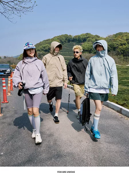 Unisex Sun Protection Clothing, Summer Loose-Fitting Fishing Outdoor Skin Jacket, Hooded Thin Ice-Feel Sun Protection Clothing