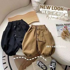 男児カジュアルズボン春秋服新型子供大根ズボン子供韓国版秋灯籠ズボン赤ちゃん長ズボン