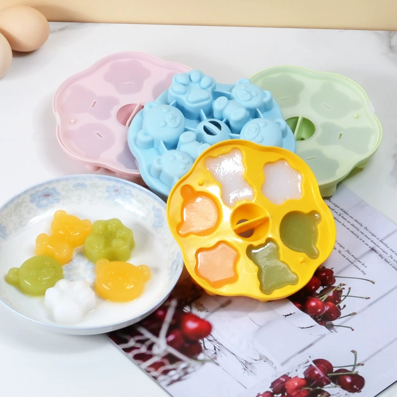 Детская силиконовая мультяшная форма, мороженое, с маленькими мишками