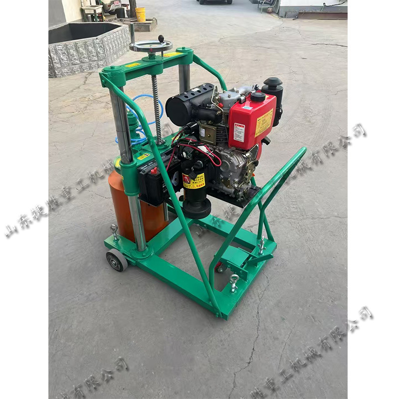 沥青路面汽油钻孔取芯机 市政工程质量检查钻孔机 防护栏钻眼机