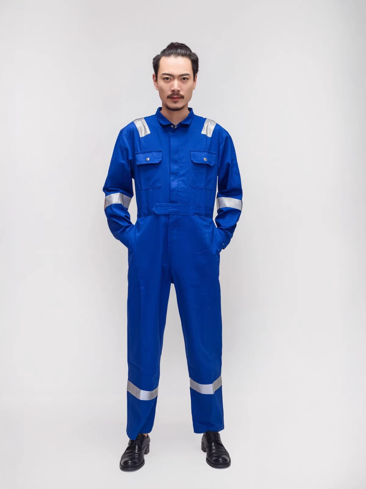 Ropa de trabajo de algodón primavera y otoño resistente al desgaste y a la suciedad, astillero, fábrica de soldadura libre de polvo y estática, ropa de seguro laboral