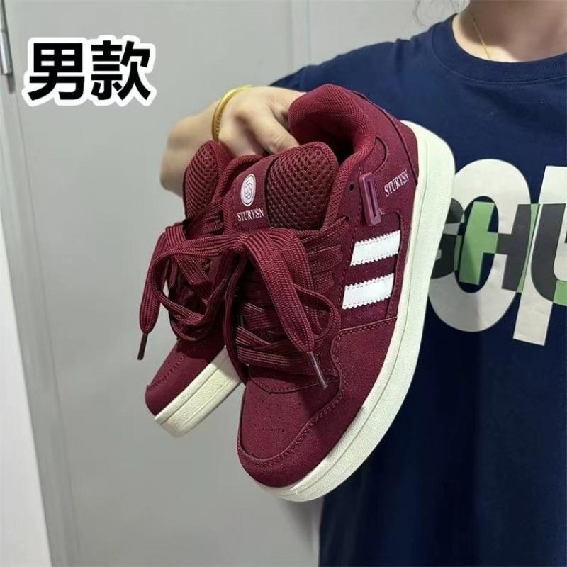 Мужские туфли в гонконгском стиле, бордовые лоферы, модные мужские туфли, осенний ретро-стиль, уличный стиль, универсальные повседневные кроссовки