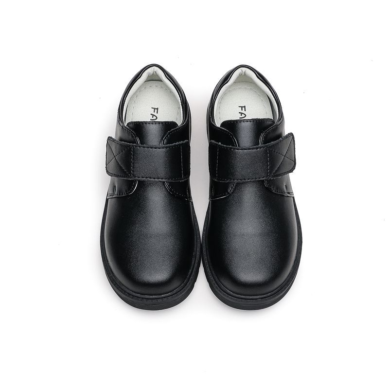 Boys' Black Leather Shoes Soft Sole British Style Performance Shoes Large Children's Suit Single-layer Shoes Etiquette School Shoes Baby Shoes