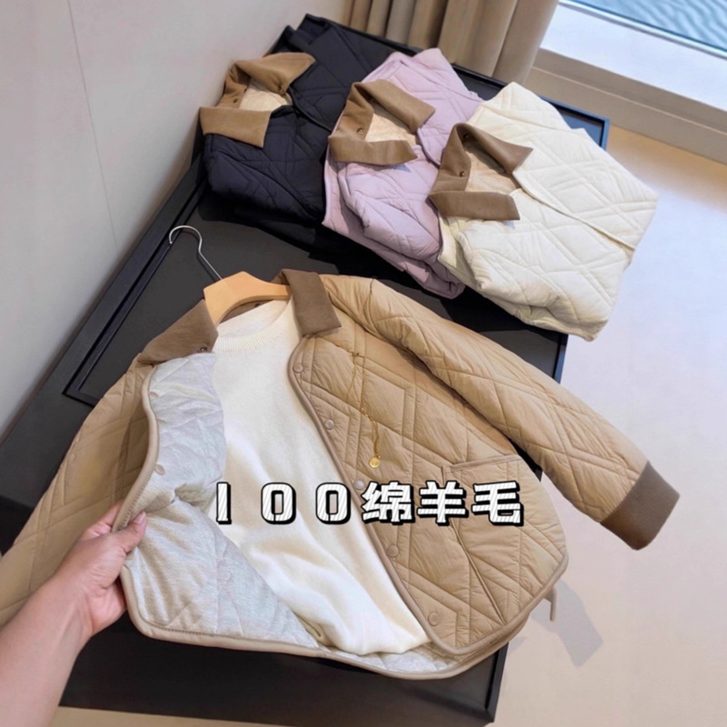 Men's and Women's Lapel Small Cotton Outwears, Couple's Autumn and Winter Lightweight Lapel Sheep Wool Filled Warm Long-Sleeved Cotton Outwears Men's and Women's Lapel Small Cotton Outwears, Couple's Autumn and Winter Lightweight Lapel Sheep Wool Filled Warm Long-Sleeved Cotton Outwears