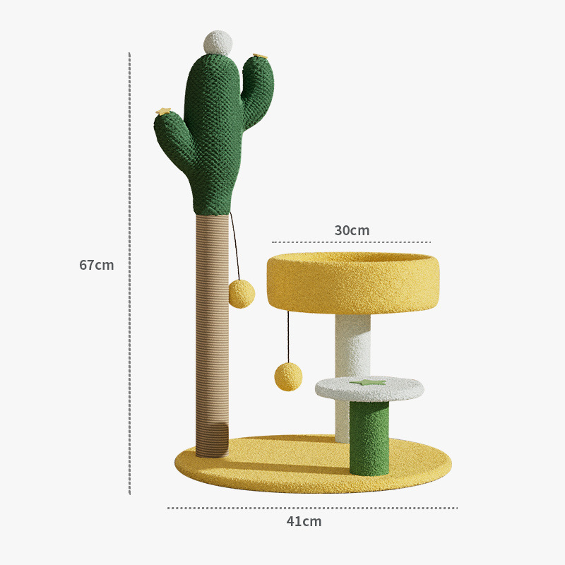 Cactus gato agarre tablero de gato gato escalada marco integral gato nido anti-desgaste vertical gato agarre marco gato juguete gato