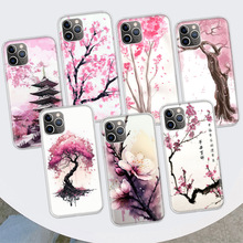 适用苹果手机壳樱花树手机壳苹果iPhone 11 12 13 15 Ultra 14 Pr