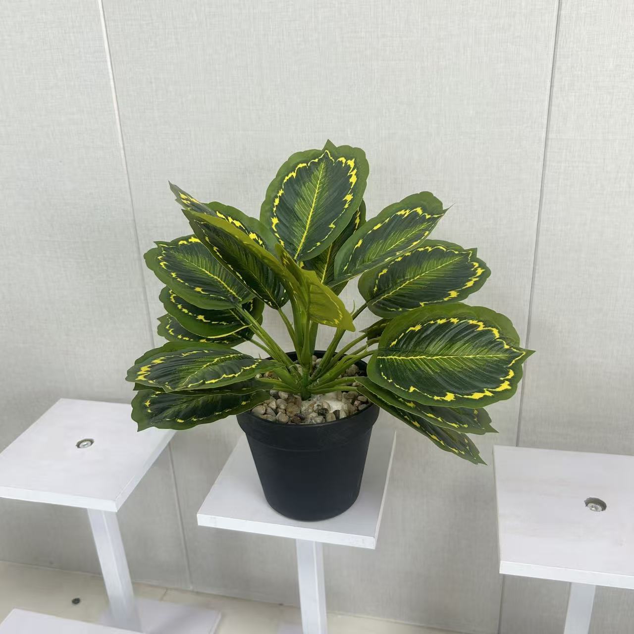 Planta Artificial de Bambú Pavo Real de Cinta Adhesiva, Hecho a Mano, para Decoración del Hogar y Oficina image 10