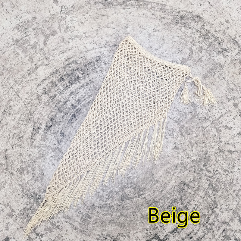 Boho strandklänning med fransar och fishtail-fåll för damer_voghion.com