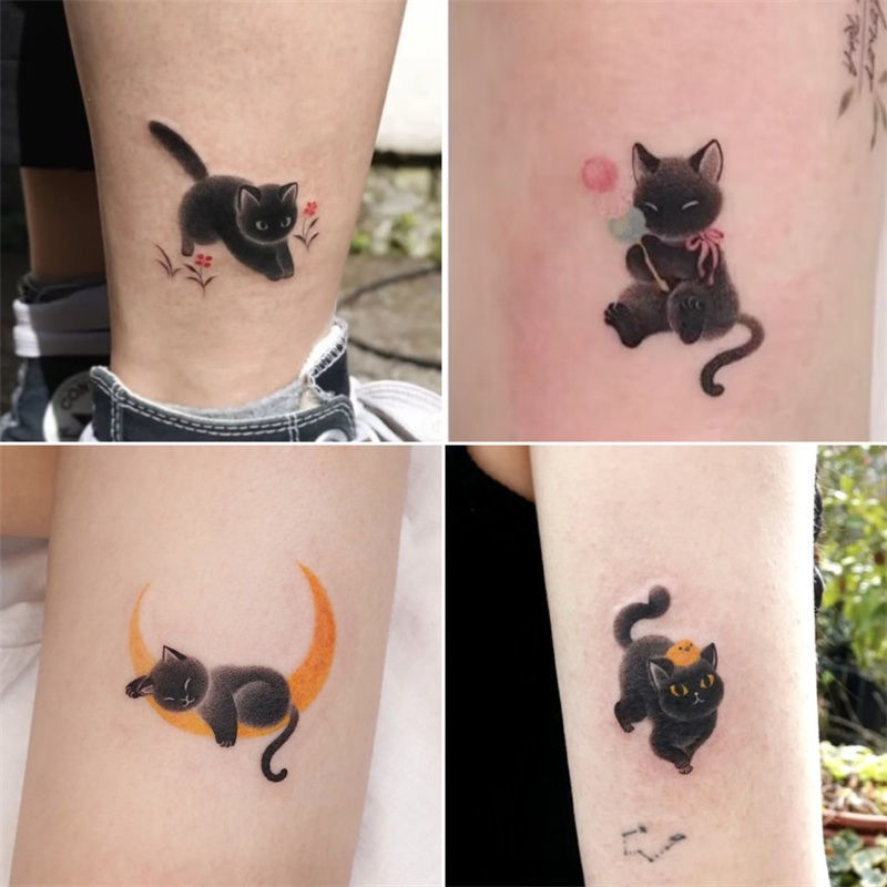 Cartoon cute waterproof tattoo stickers for men and women