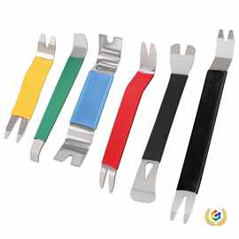 ღ批发汽车音响内饰拆卸工具6件套钢撬起子 改装维护金属不锈钢撬