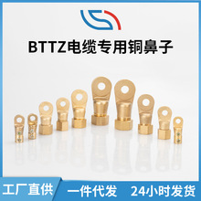 厂家直发BTTZ电缆专用铜鼻子 批发BTTZ矿物质电缆专用黄铜铜鼻子