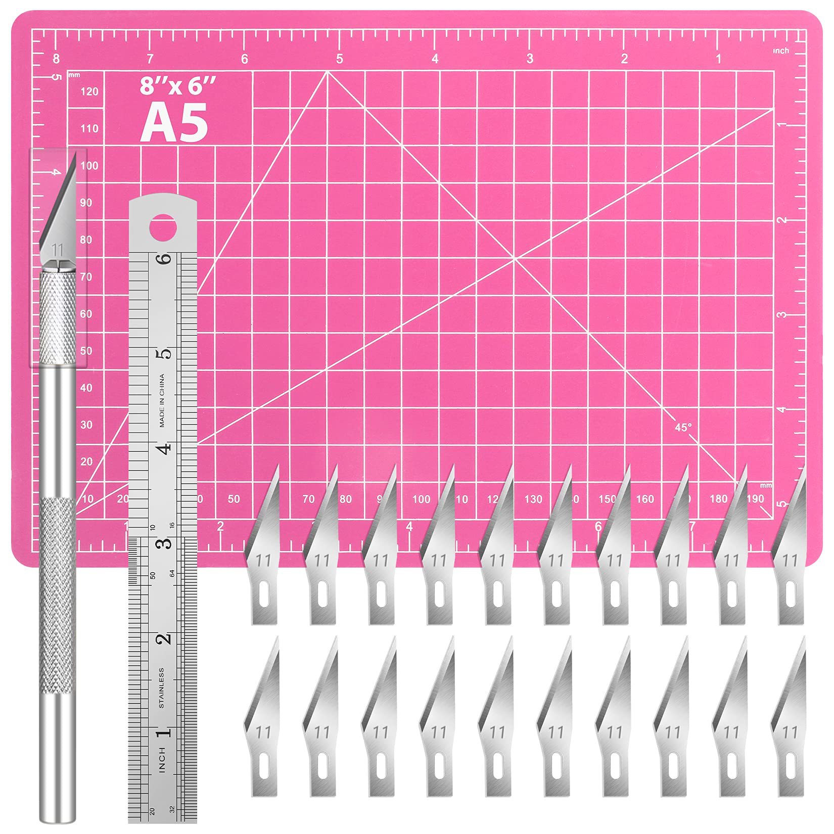 跨境雕刻刀套装铝合金雕刻刀手账刻刀笔刀裁纸刀手机贴膜美工刀