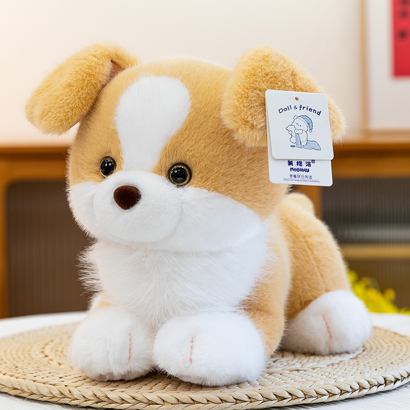 Simulación transfronteriza de muñecas de perros de pastoreo fronterizo, zorro, oso, comercio exterior, juguetes de peluche para niños, almohadas, muñecas de tela de alta calidad