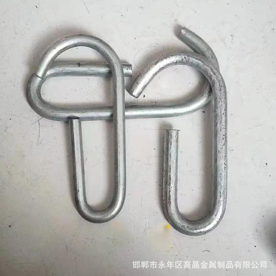 厂家批发铝模板配件钢支撑钩子 回型钩 九字钩 G型钩 建筑用卡勾