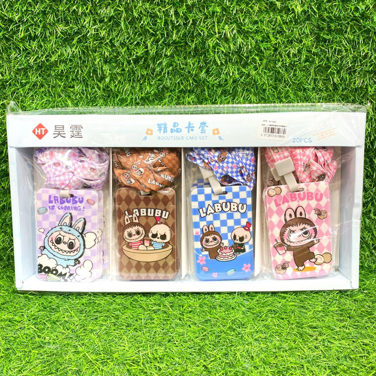 新款拉布布推拉卡套学生卡通保护套可爱校园卡饭卡证件挂绳卡套批|undefined