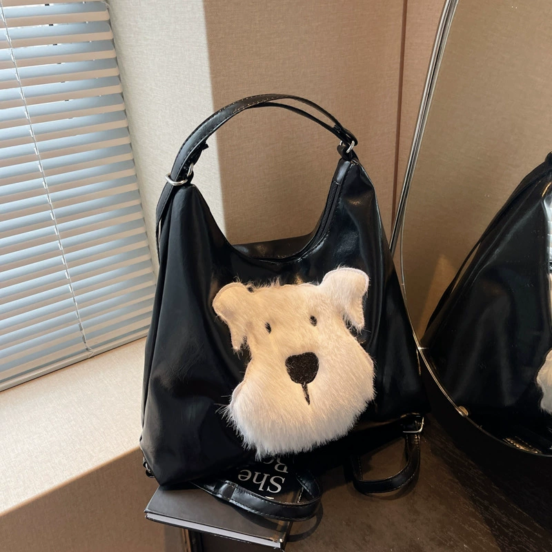 Design capacious backpack, trend of season, for students
