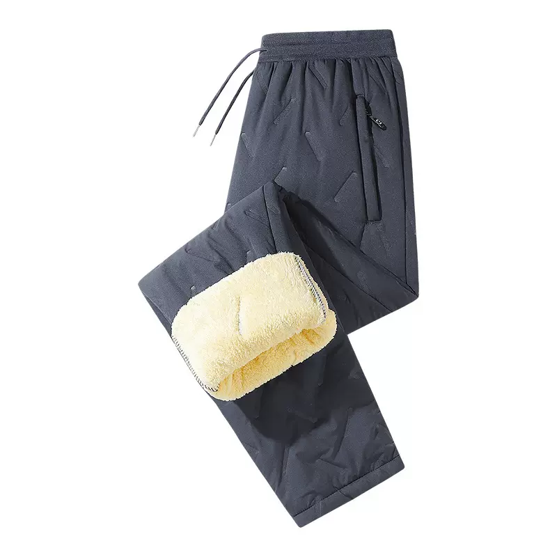 冬季棉裤男加绒加厚羊羔绒长款保暖裤子大码休闲运动裤男士外穿