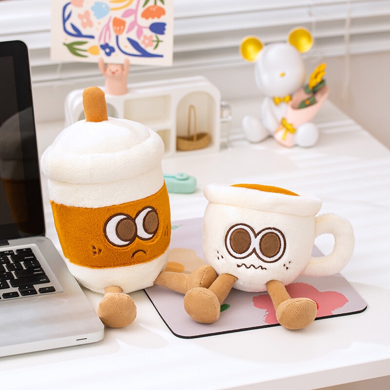 New Cute Creative Jc Fun Afternoon Tea Series Coffee Cup Accompanying Cup Teapot Plush Toy Doll New Cute Creative Jc Fun Afternoon Tea Series Coffee Cup Accompanying Cup Teapot Plush Toy Doll