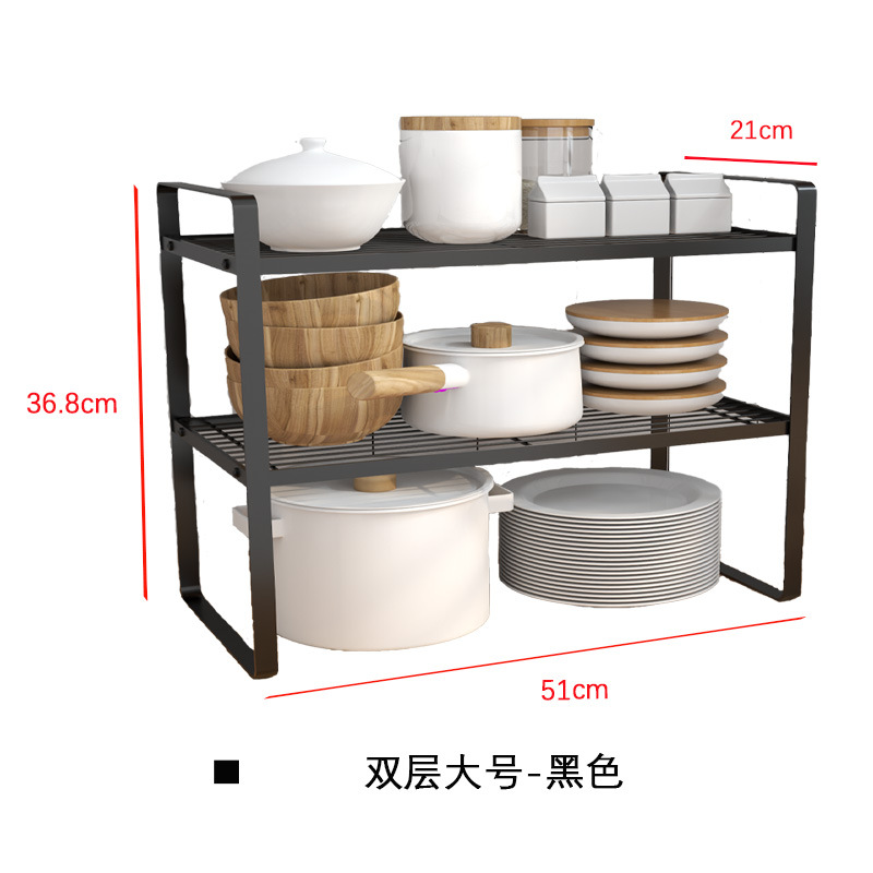 Fábrica al por mayor de estilo japonés cocina mesa de almacenamiento rack gabinete interior olla tazón plato estante de madera palo de almacenamiento rack