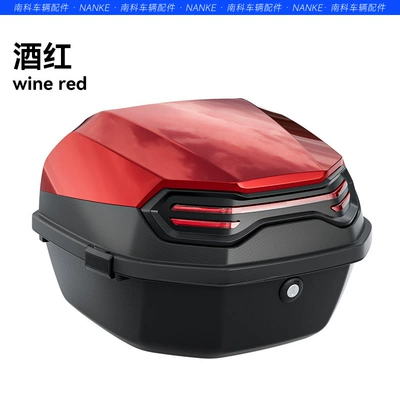 Electric car tail box — Yadi station bell green source - xl-explorer-burgundy-single-trunk