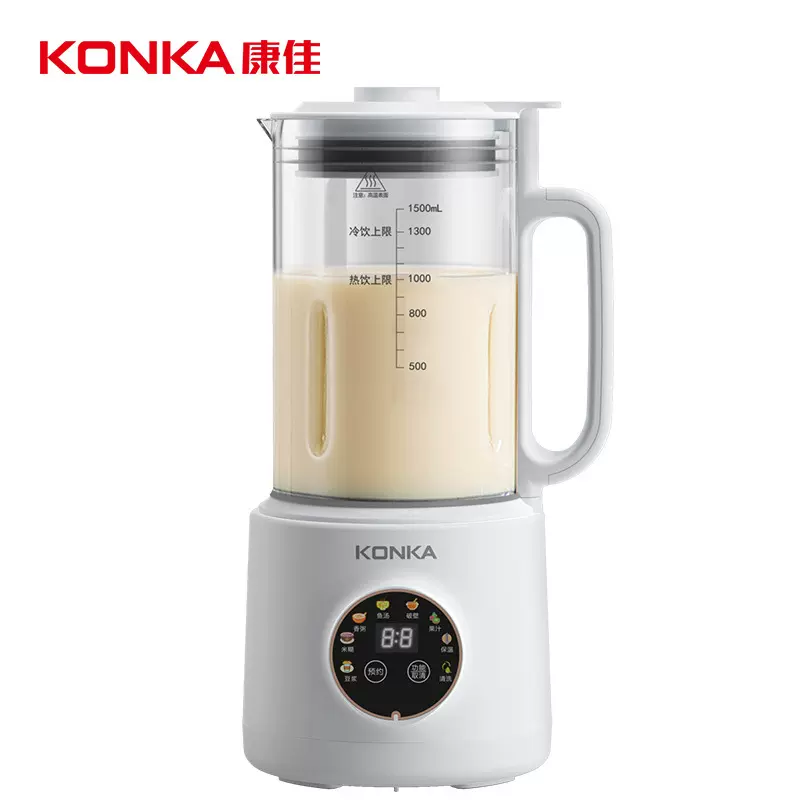 破壁机家用1.5L多功能辅食料理机全自动智能预约小型豆浆机