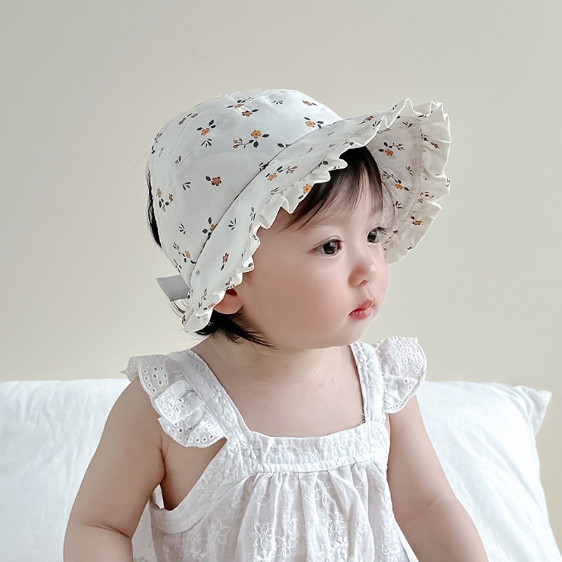 Sombreros de bordes de bordes de flores grandes sombreros para bebés sombreros de verano para bebés sombreros de sombreros de sombreros de sol para niños sombreros de verano