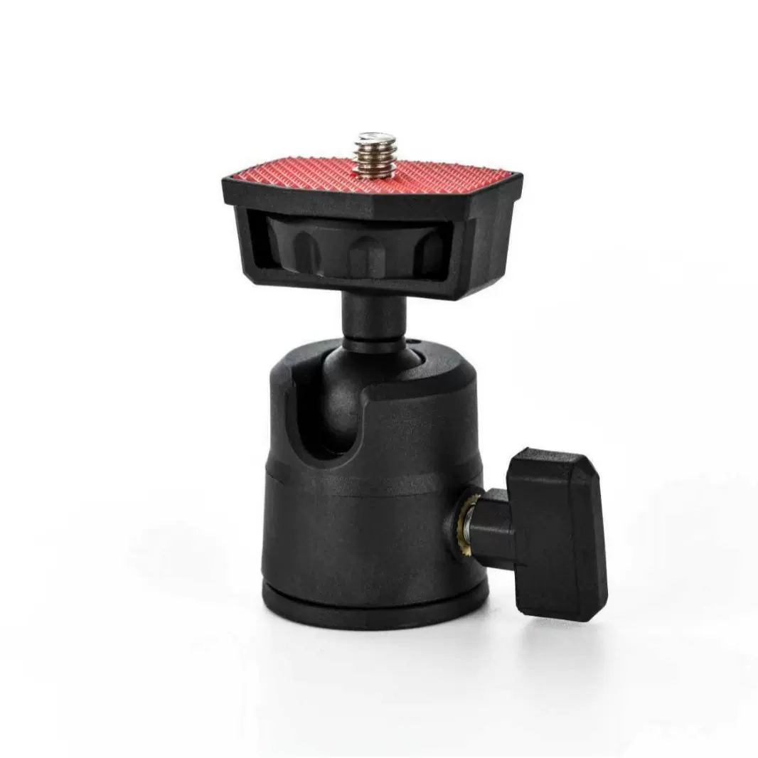 通用多功能手机直播补光灯支架配件360度旋转1/4单孔万向相机云台