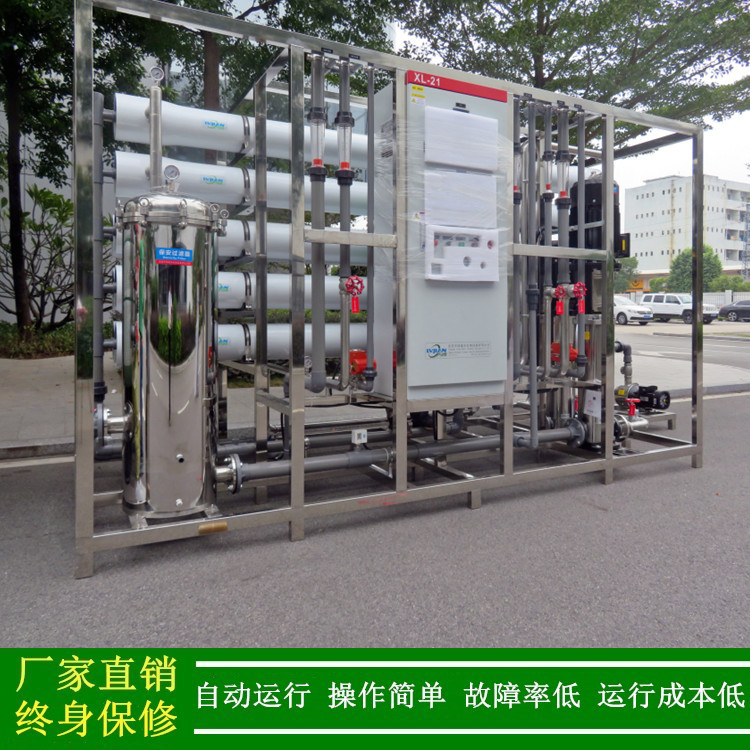 出售双级RO反渗透设备撬装式10吨每小时二级反渗透水处理系统绿健