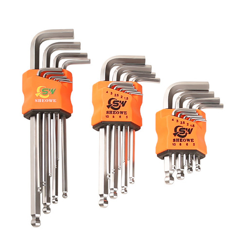 Hex socket set, S2 ball head hex screwdriver, 6-point universal wrench, hexagonal