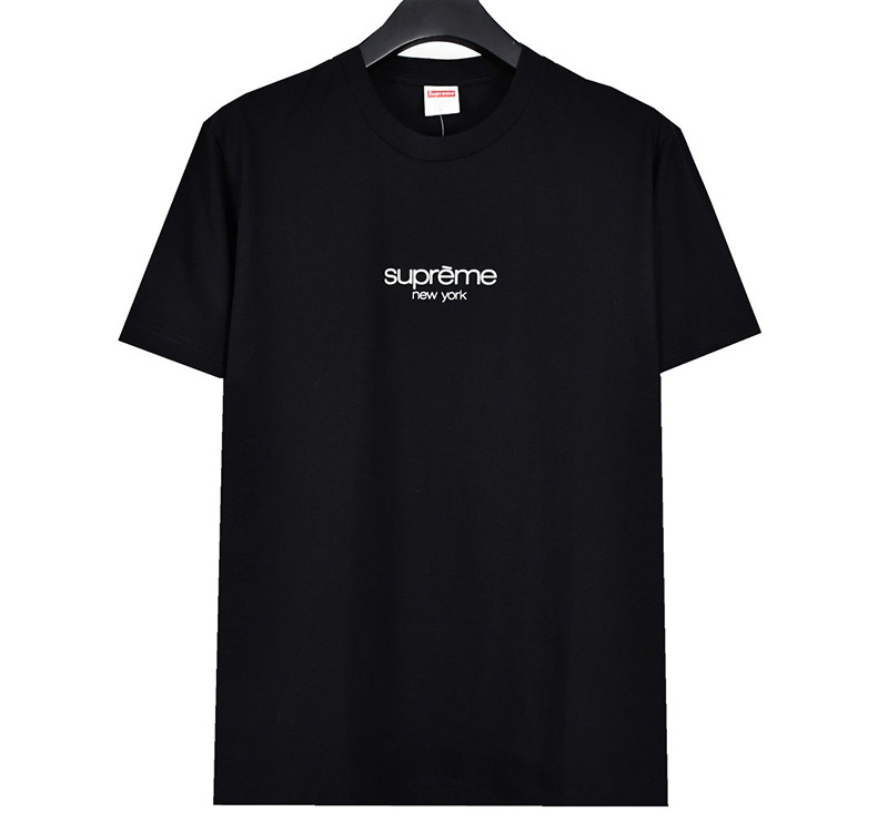 ヘビーウェイトクロスボーダー アメリカンファッション Supreme レタープリント Tシャツ BOX ラウンドネック 半袖 メンズ レディース ゆったり カジュアル Tシャツ 男女兼用