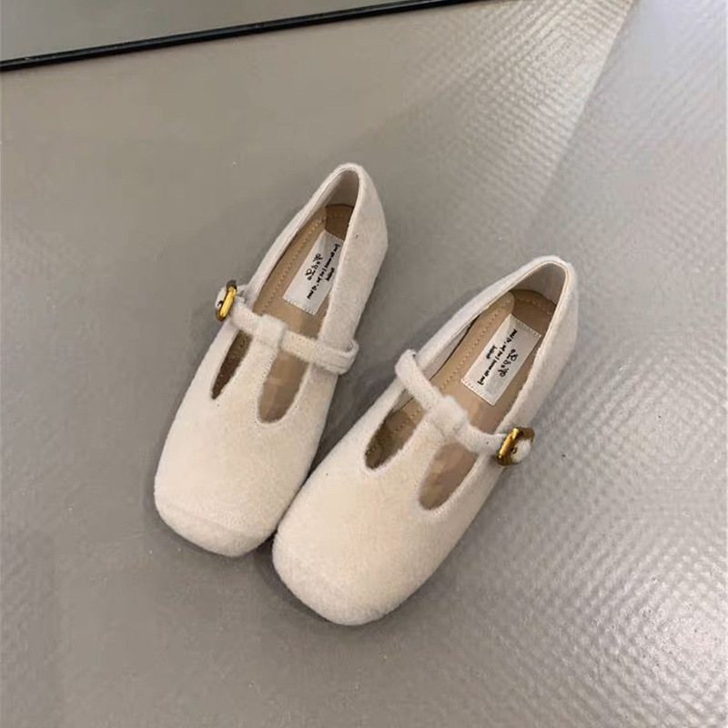 复古玛丽珍鞋女2025秋冬新款法式气质优雅仙女风带软底晚晚鞋单鞋|undefined