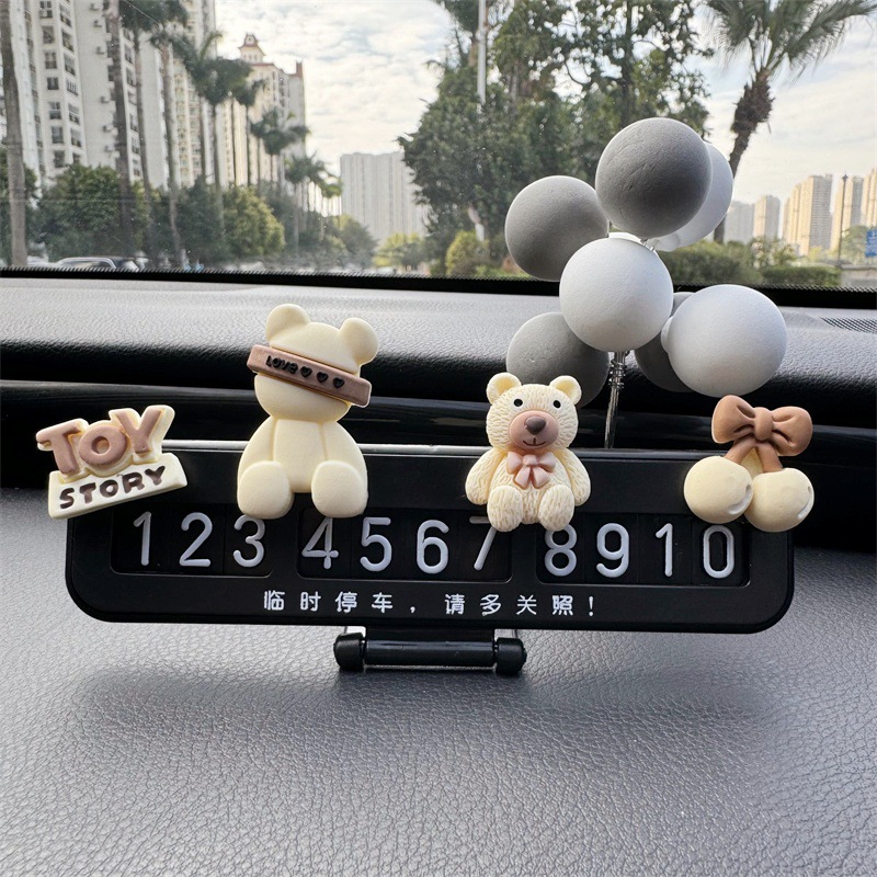 Placas de estacionamiento temporales parejas de hombres y mujeres charlando en línea de automóviles famosos tarjetas telefónicas de dibujos animados adorables adornos de automóviles