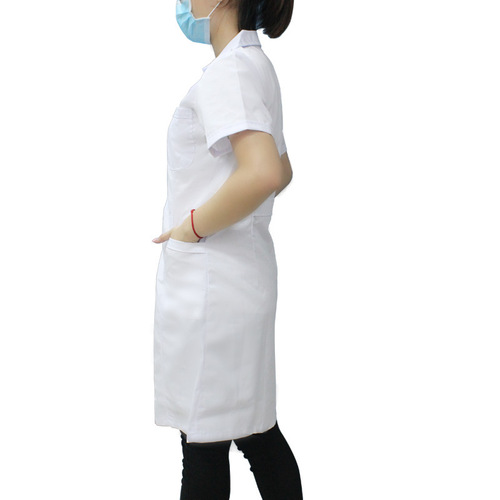 White coat medical work uniform hospital beauty salon pharmacy slim fit doctor's coat for men and women long sleeve short sleeve medical clothing