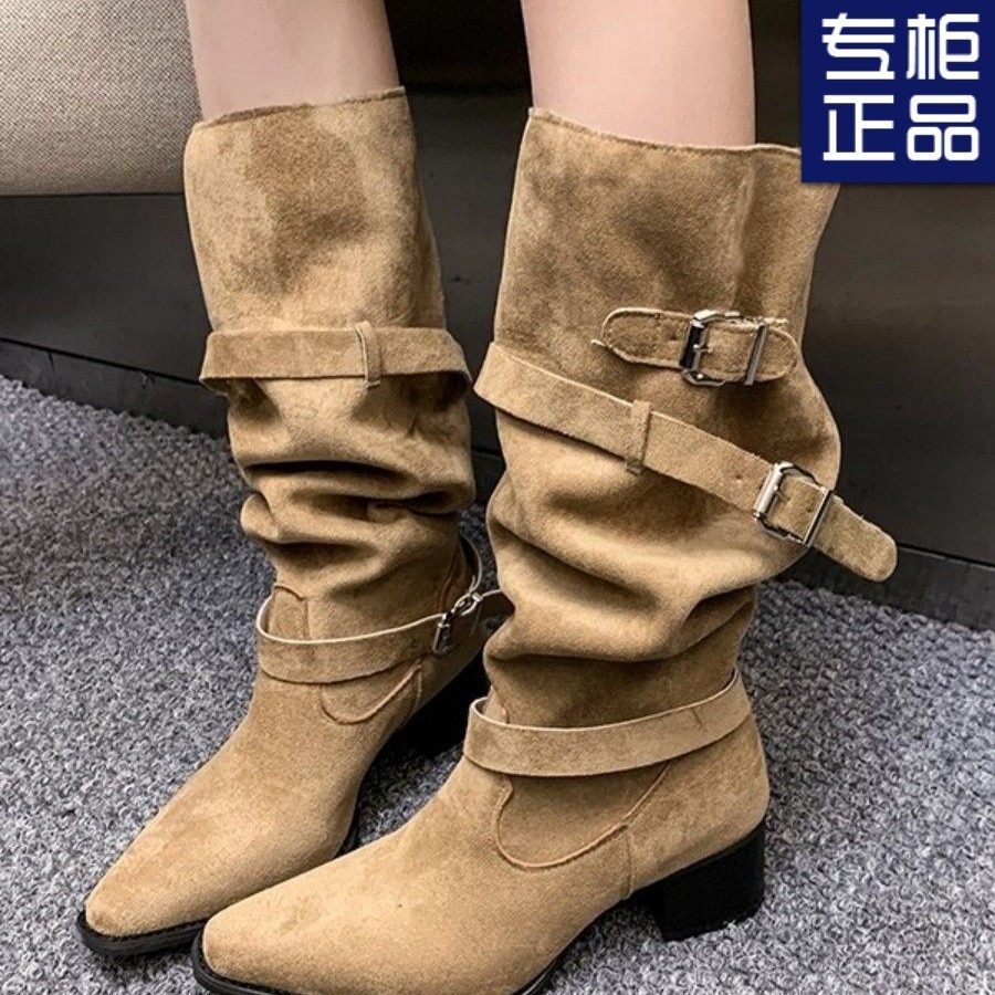 Retro high boots