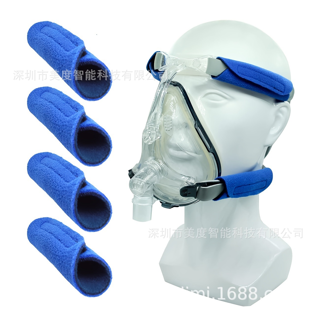 CPAP Mask 面罩带垫柔软可降低头带压力防止脸颊凹陷不适跨境专供