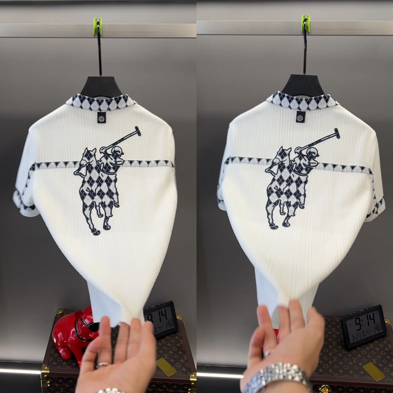 【高品質】新作ハイエンド高級夏半袖男女同型TシャツヨーロッパステーションTシャツイン|undefined
