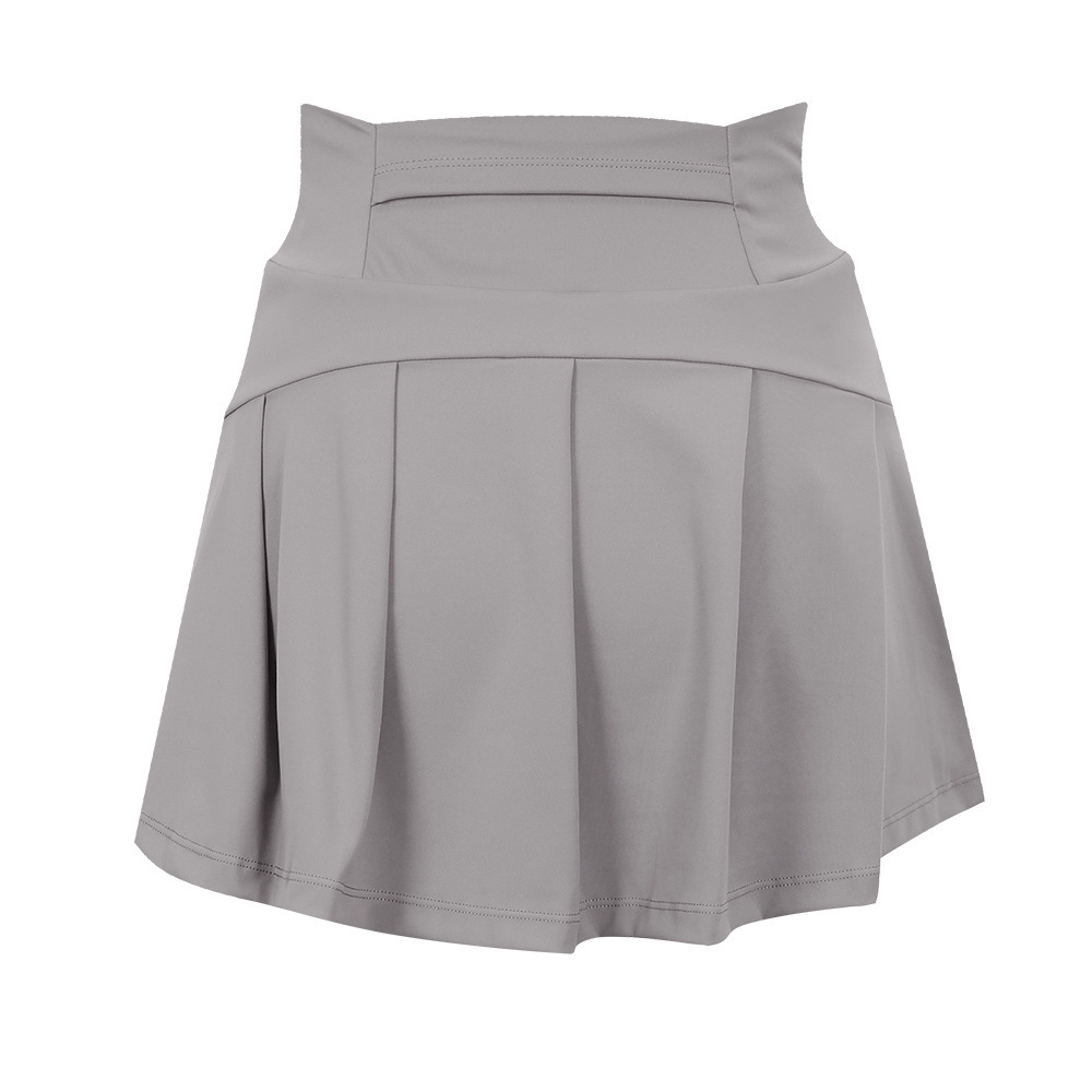 Falda de tenis de nailon estilo Lulu, de alta elasticidad, de seda helada, fina, transpirable, antiexposición, para yoga y deportes, para mujer.