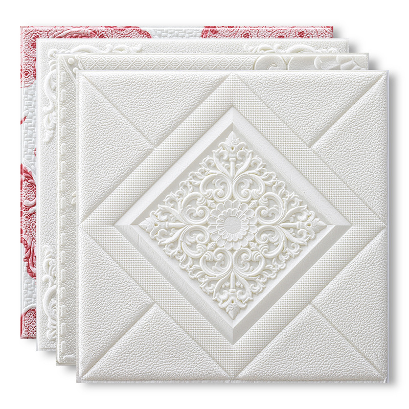 3D Wall Stickers Ceiling Stickers Tv Background Wall Decoration Wallpaper Anti-Collision Wallpaper Stickers Modern Minimalist Style Waterproof