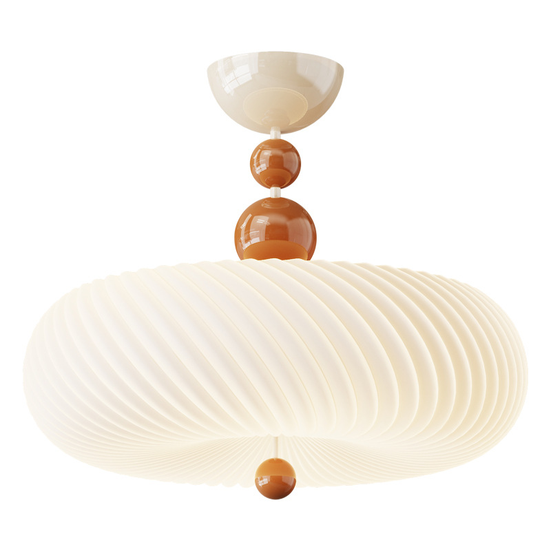 Luz de techo del dormitorio de viento de crema francesa moderna y simple habitación infantil dormitorio principal luz de techo del estudio Zhongshan lámpara 412L